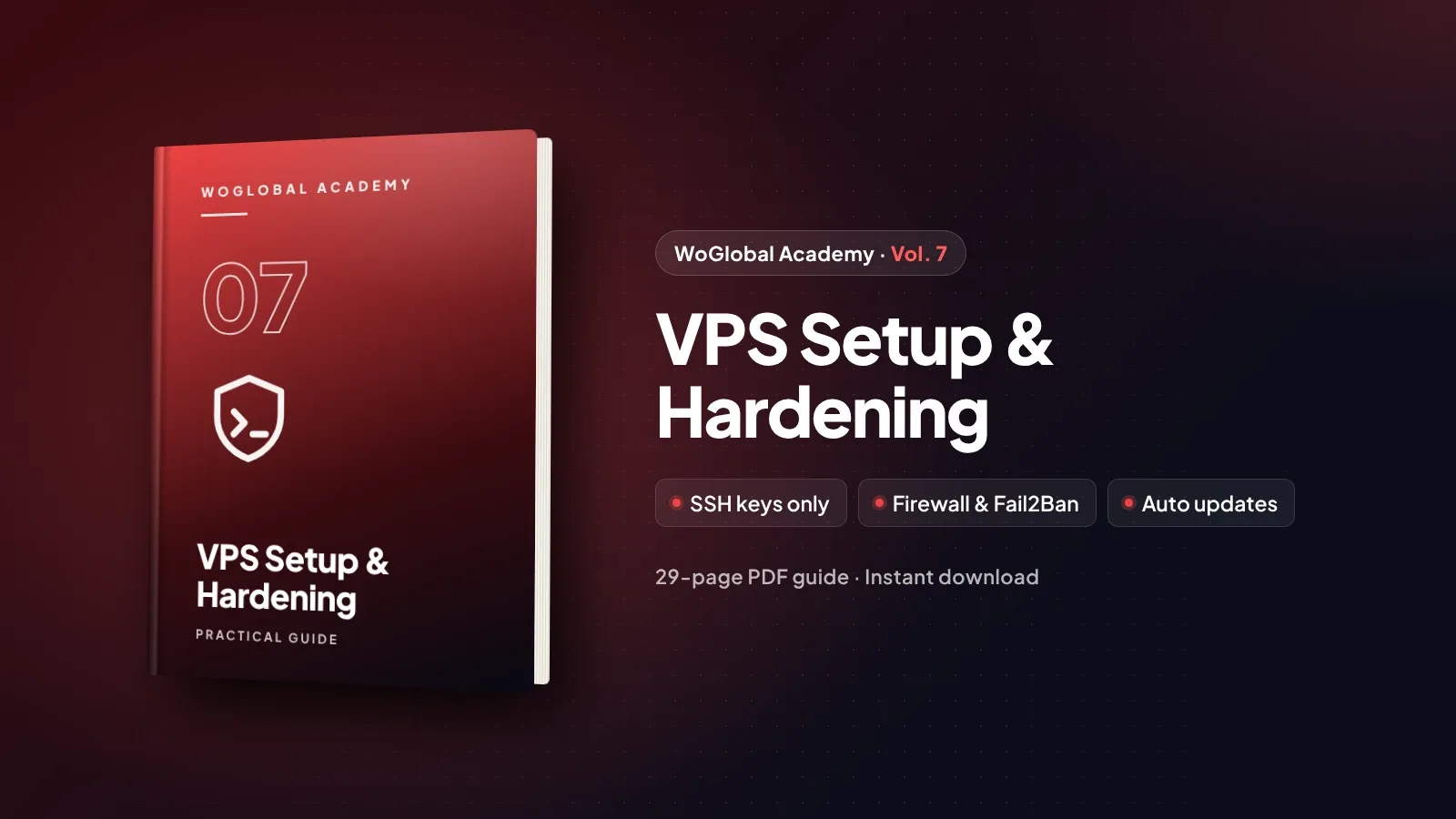 WoGlobal Academy Vol. 7: VPS Setup & Hardening ebook cover