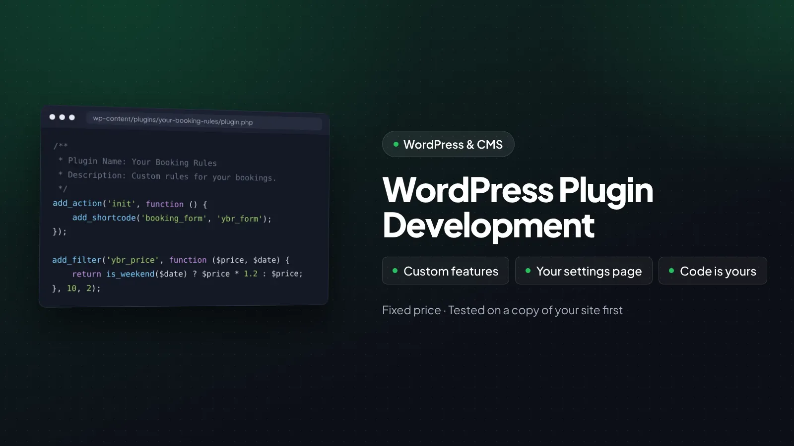 WordPress Plugin Development by WOGLOBAL