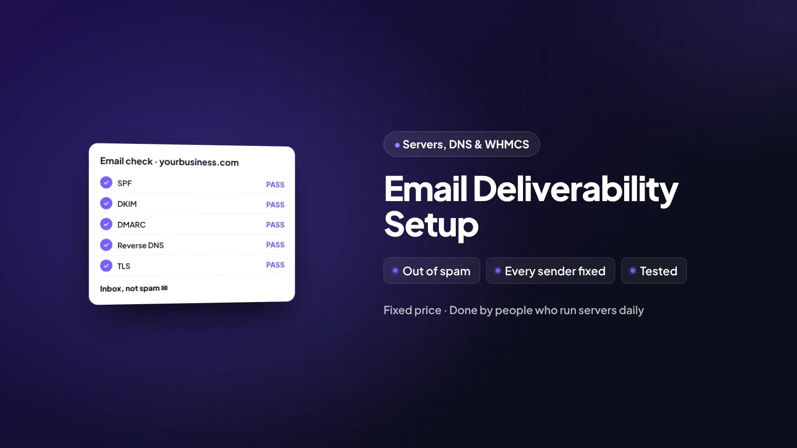 Email Deliverability Setup by WOGLOBAL